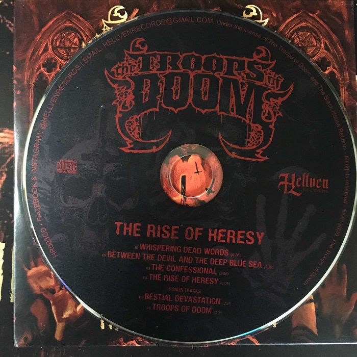 The Troops Of Doom - The Rise of Heresy - Vicious Witch Records