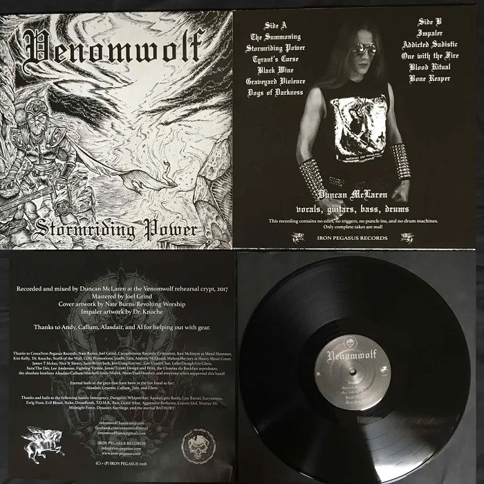 Venomwolf Stormriding Power LP vicious witch records