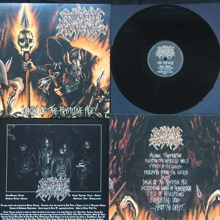 Nuclear Revenge Dawn of a primitive age Vinyl black record Vicious Witch REcords