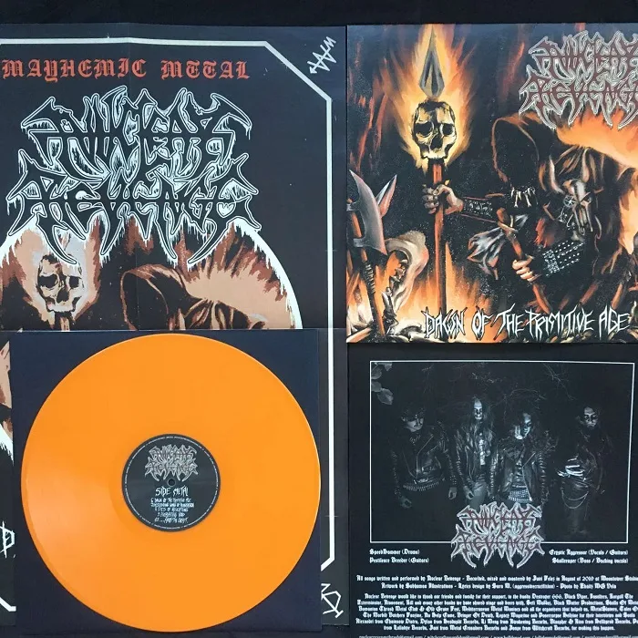 Nuclear Revenge Dawn of a primitive age orange Vinyl Vicious Witch REcords