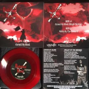 Diabolical Evil Cursed By blood red 7inch vinyl vicious witch records