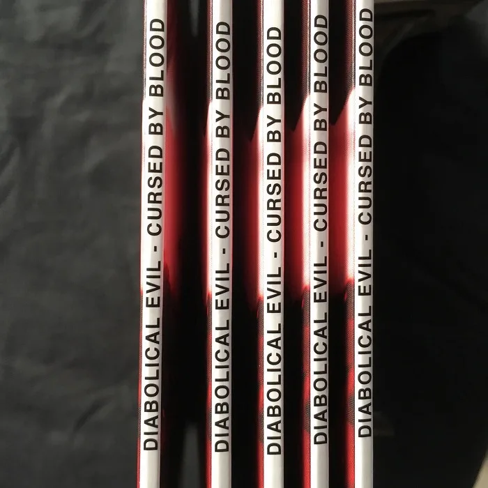 Diabolical Evil Cursed By blood vinyl with spine 7 inch vicious witch records