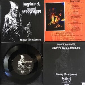 AUGRIMMER GRAVE DESECRATOR Bloody Deathcross 7 inch vicious witch