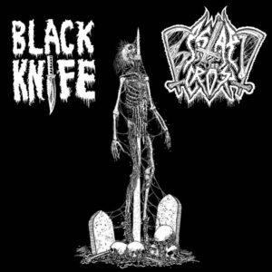 Black knife Bastard cross split tape vicious witch Records
