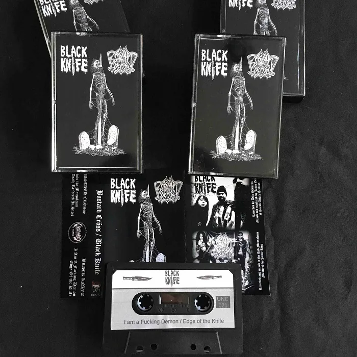 black knife bastard cross split tape