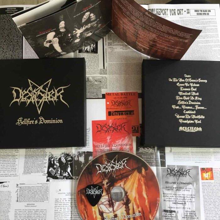 Desaster Hellfire's Dominion CD boxset special edition Vicious records