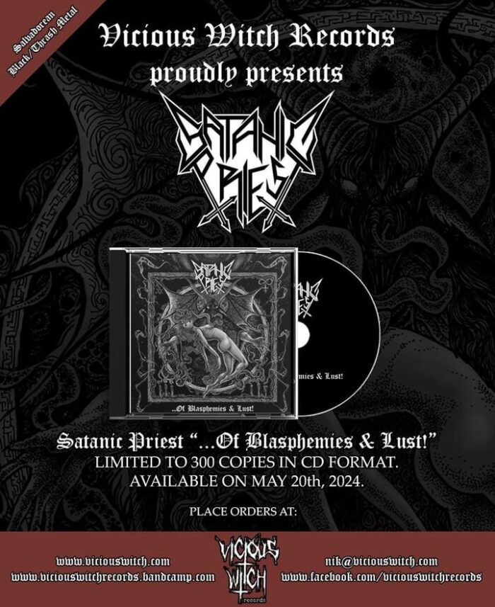 Satanic Priest CD vicious witch records