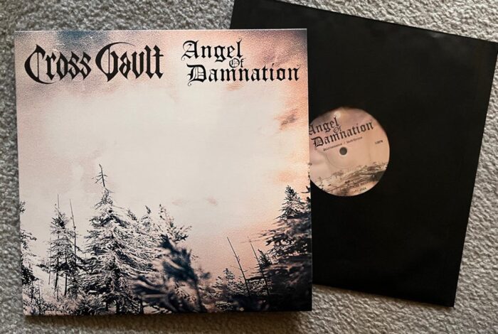 ANGEL OF DAMNATION CROSS VAULT 10 inch split vinyl vicious witch records