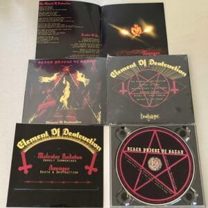 Black priest of Satan CD Element of destruction vicious witch records