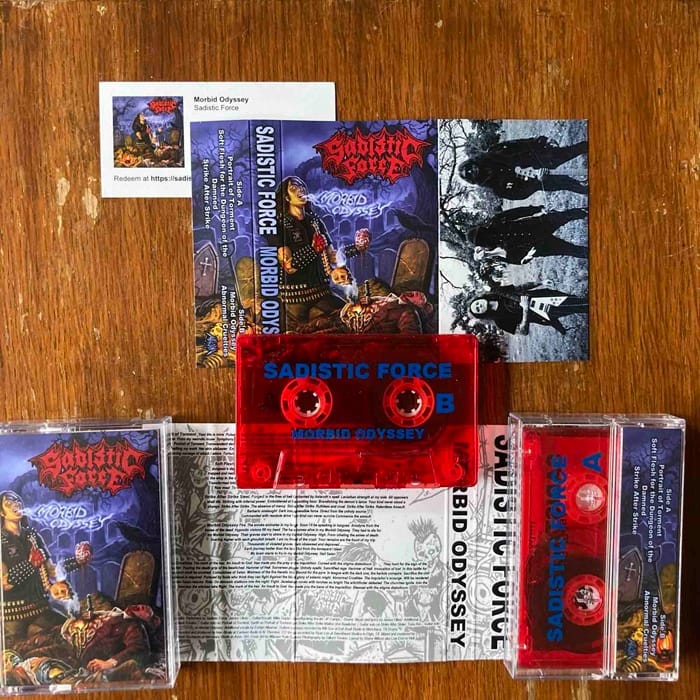 sadistic force Morbid Odyssey cassette tape vicious witch records