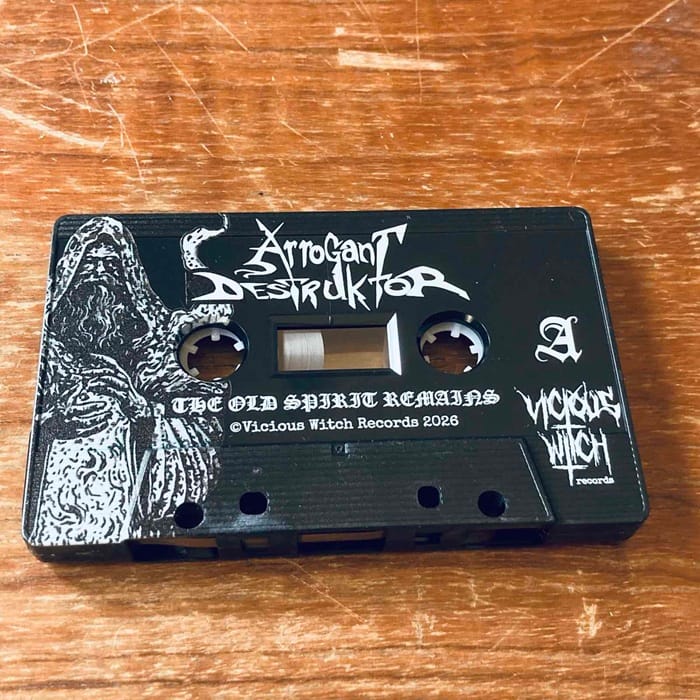 Arrogant Destruktor the old spitit remains limited tape vicious witch records