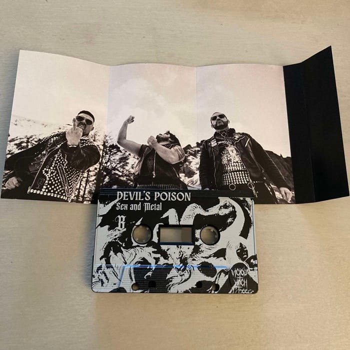 devil's poison sex & metal cassette vicious witch records